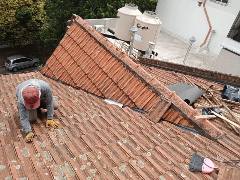 reparación de techo con tejado en madrid