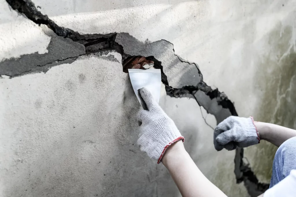 Reparar grietas en paredes: grietas estructurales 